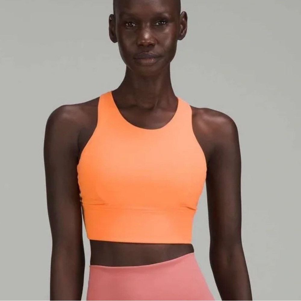 Lululemon Wunder Train Longline Bra Orange